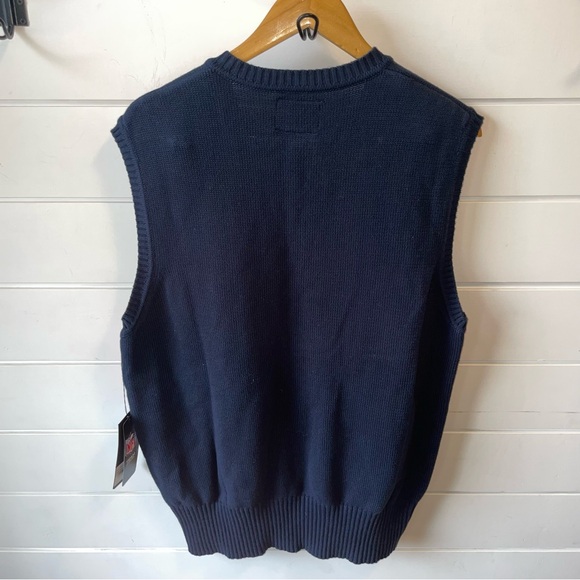 NWT Denver Broncos Mens Size: Large Sweater Vest V-Neck OTS Brand 100%‎ Cotton - Picture 8 of 8